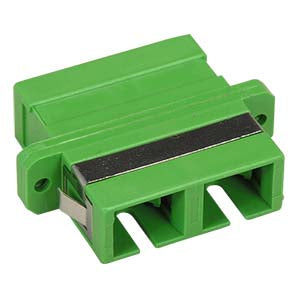 SC/APC Singlemode Duplex Fiber Optic Coupler with Flange, SC/APC Singlemode Duplex Fiber Optic Coupler with Flange,